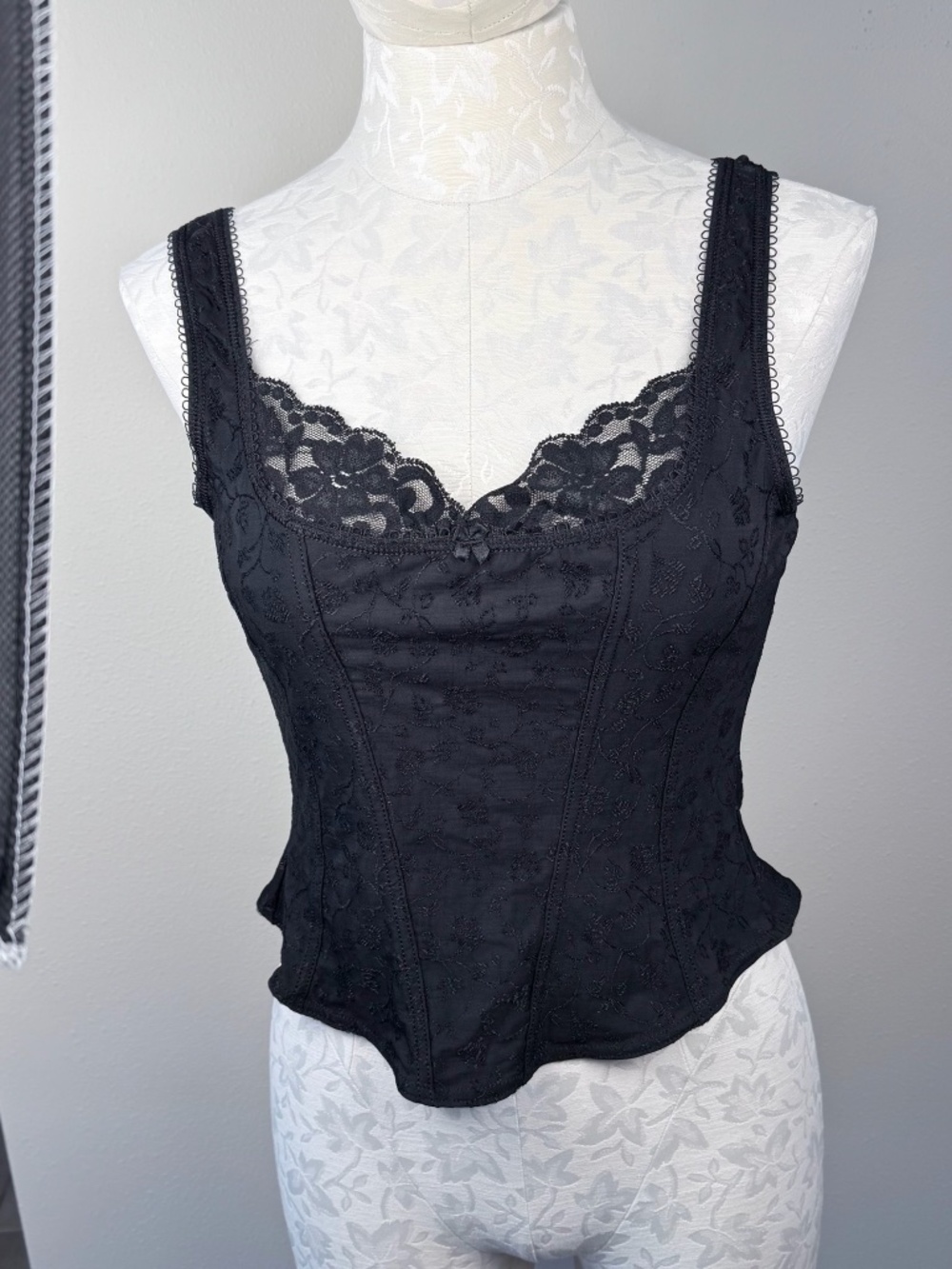 Vintage Arianne Lace Corset Camisole XL
